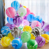 Rainbow Pack - Mixed Marble Tie Die Latex Party Balloons - Extra Large