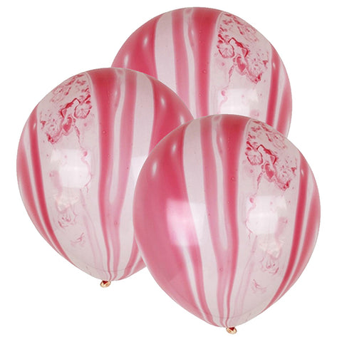Red Party Marble Latex Balloon